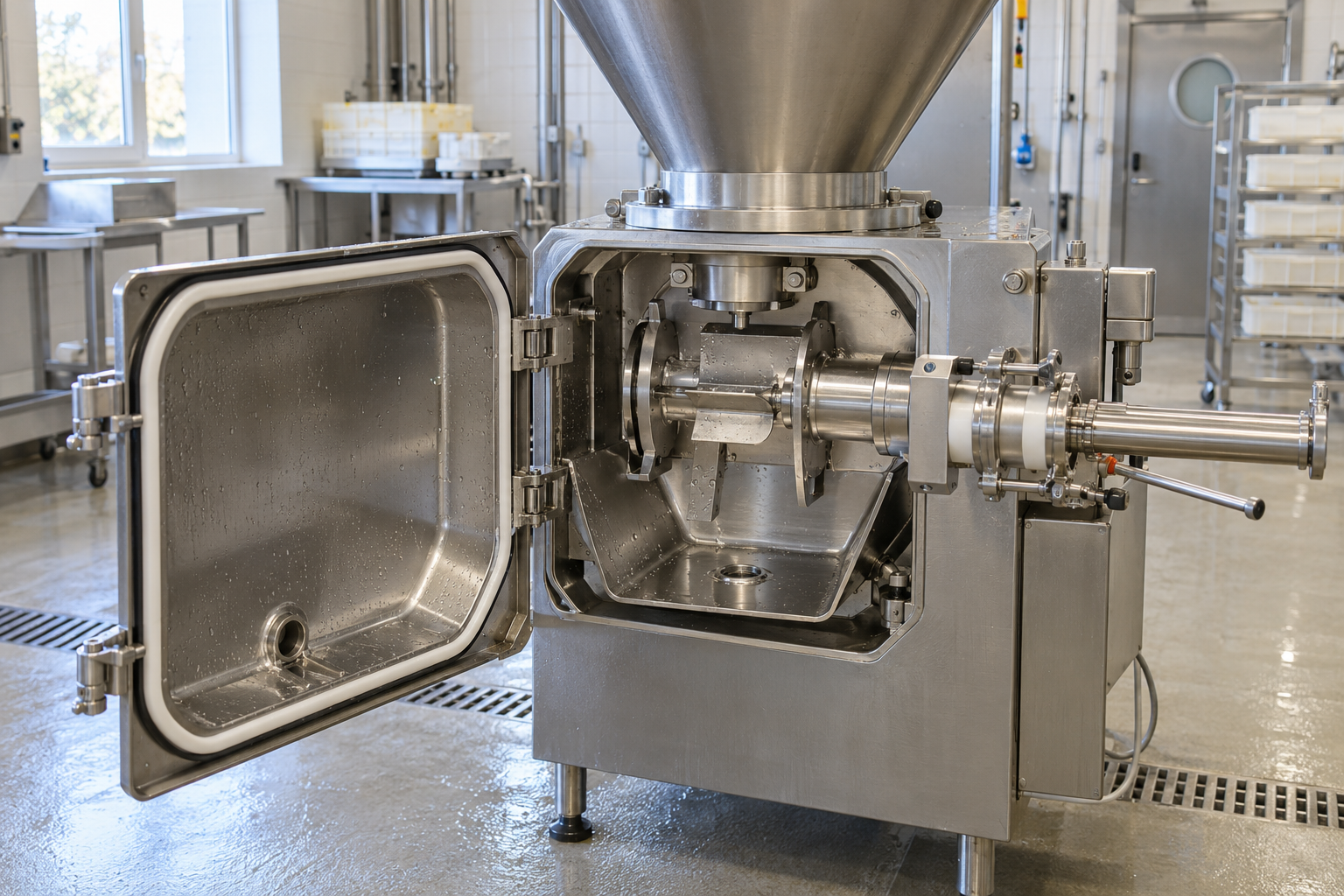 Открытая продуктовая зона позволяет оценить доступность поверхностей